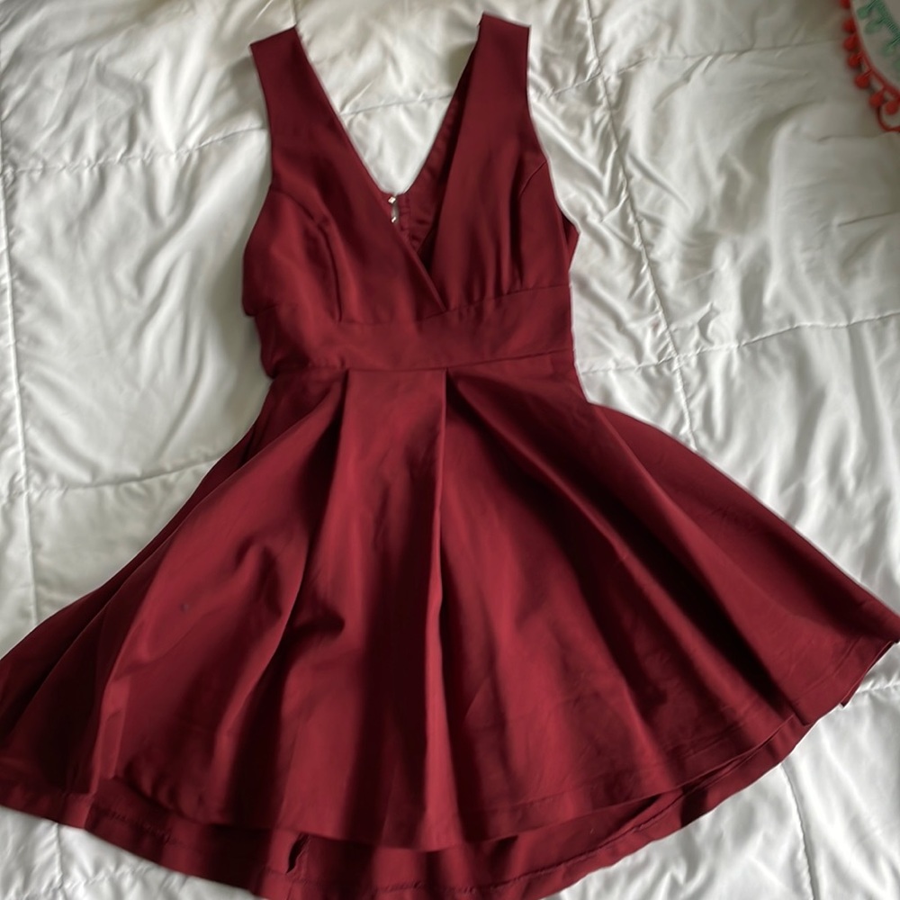 Maroon Tobi dress